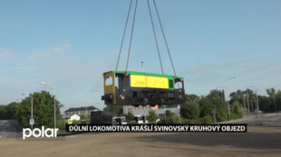 Důlní lokomotiva v Ostravě-Svinově vzdává hold lidem, kteří pracovali v hornictví